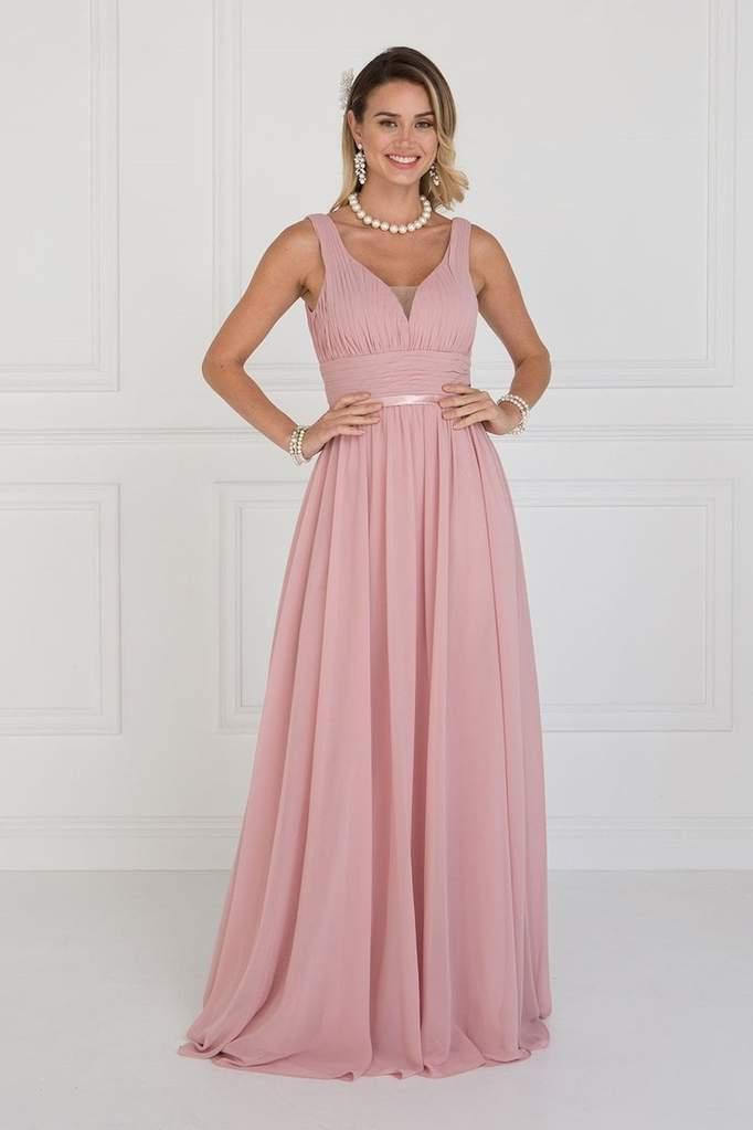Long Bridesmaids Dress Formal Prom Gown - Image 6