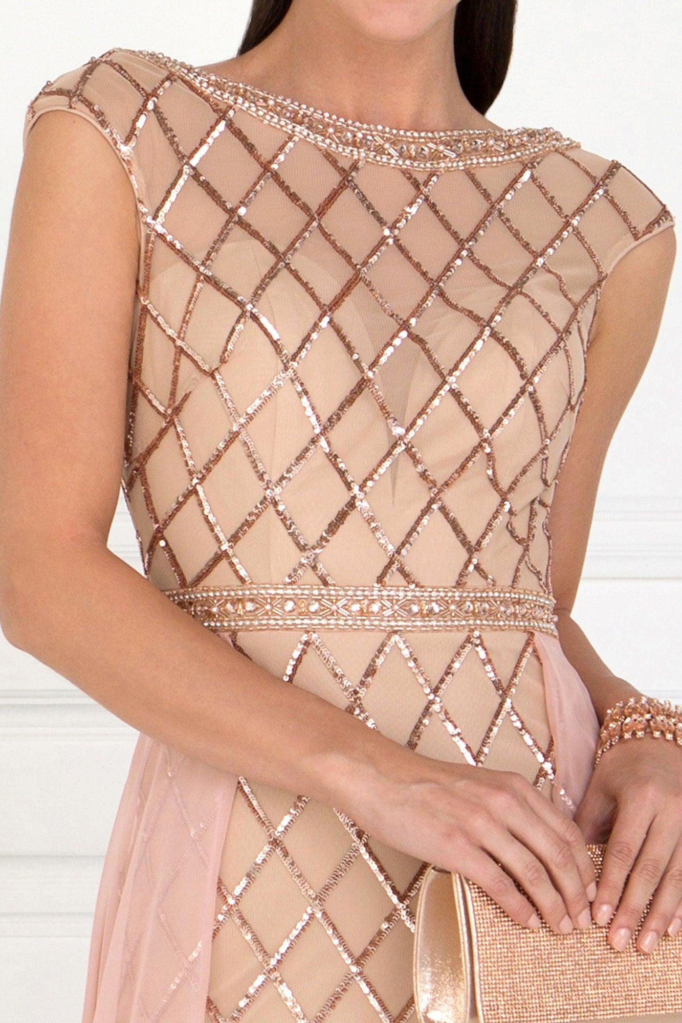 Long Evening Gown Prom Beaded Dress - Image 5