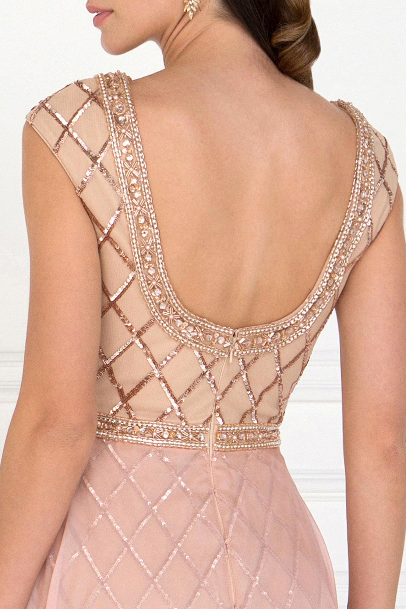 Long Evening Gown Prom Beaded Dress - Image 6