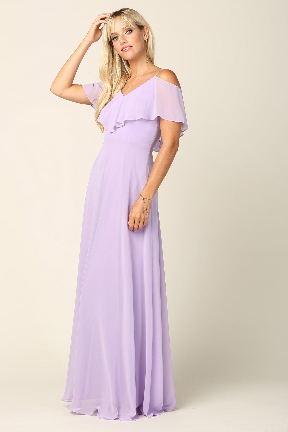 Long Formal Bridesmaids Off Shoulder Prom Dress - Image 6