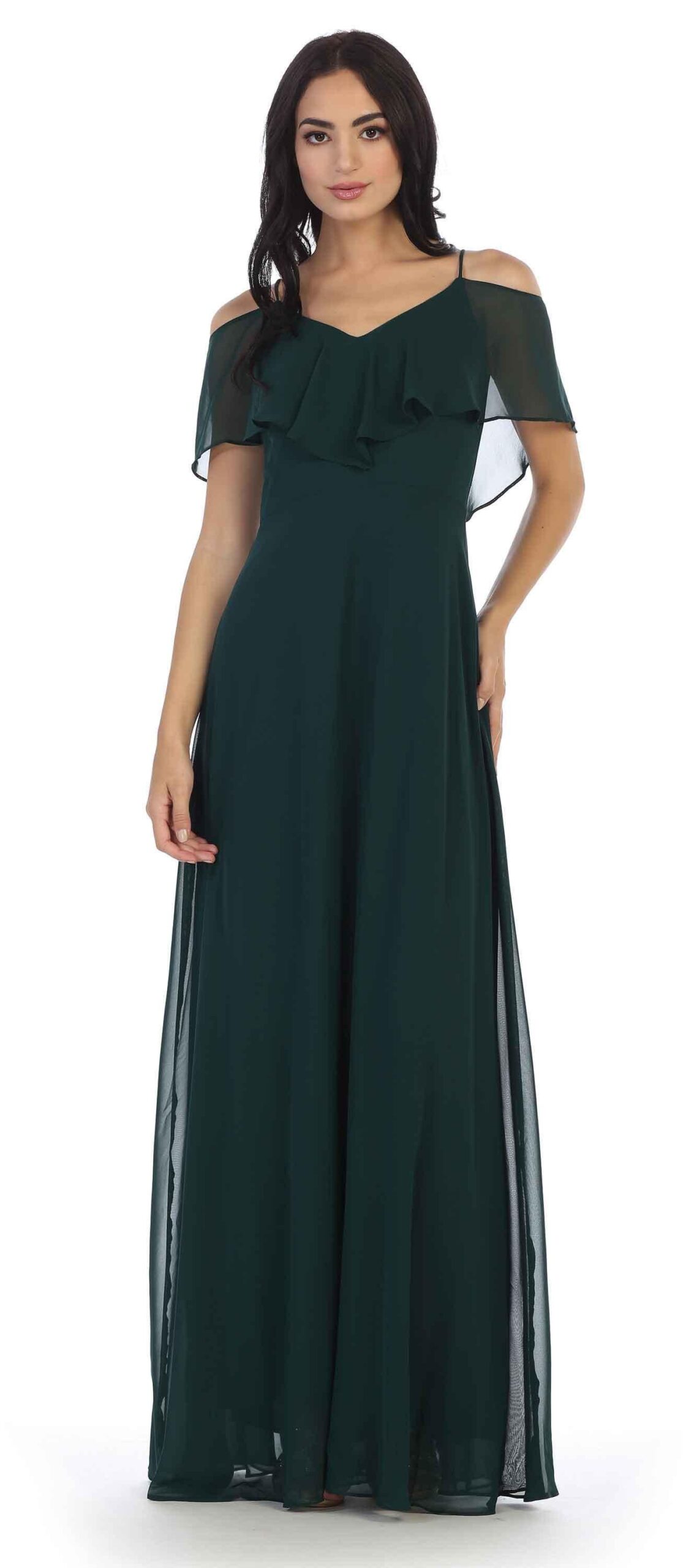 Long Formal Bridesmaids Off Shoulder Prom Dress - Image 7