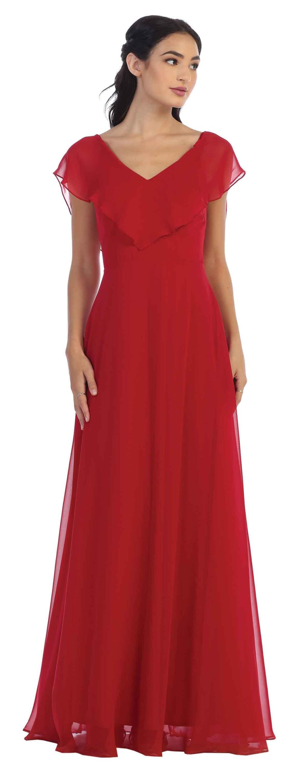 Long Formal Bridesmaids Off Shoulder Prom Dress - Image 4
