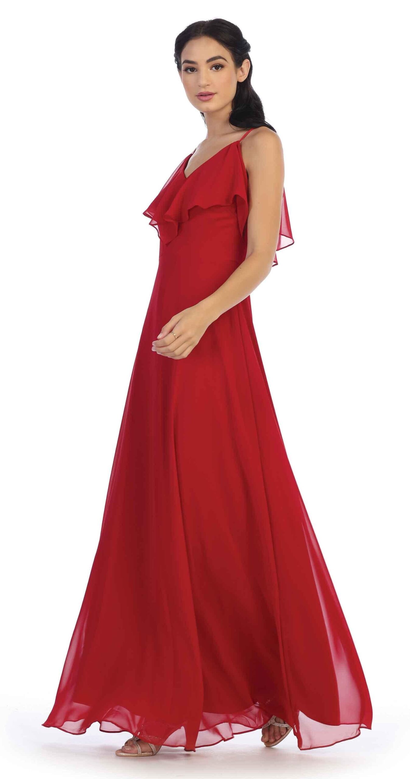 Long Formal Bridesmaids Off Shoulder Prom Dress - Image 5