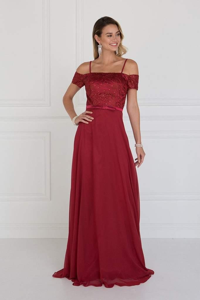 Long Formal Dress Bridesmaids Off Shoulder - Image 4