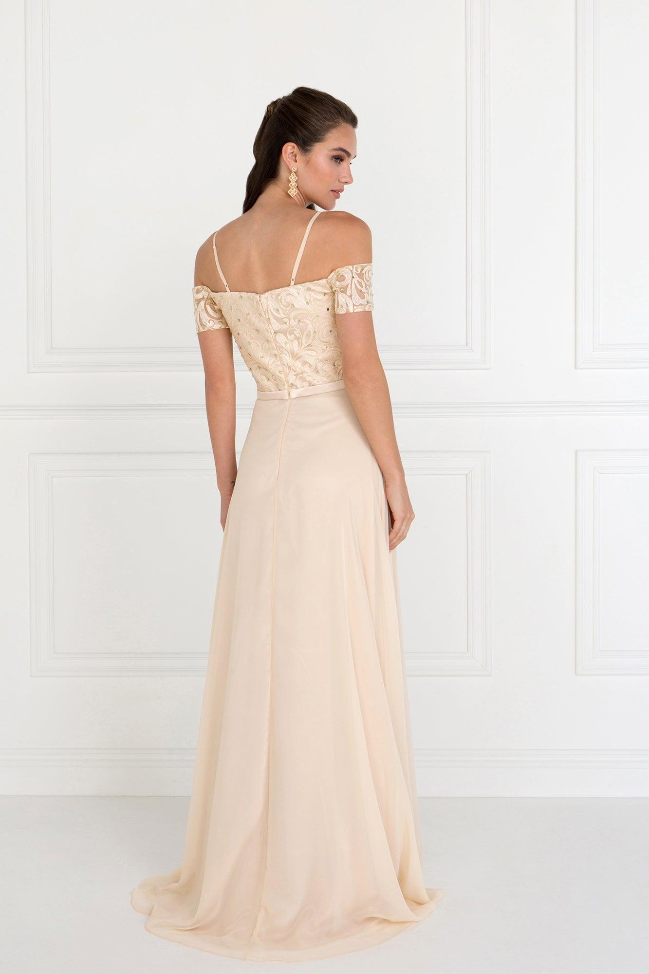 Long Formal Dress Bridesmaids Off Shoulder - Image 2