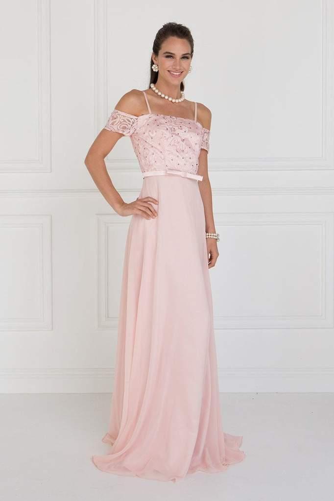 Long Formal Dress Bridesmaids Off Shoulder - Image 6