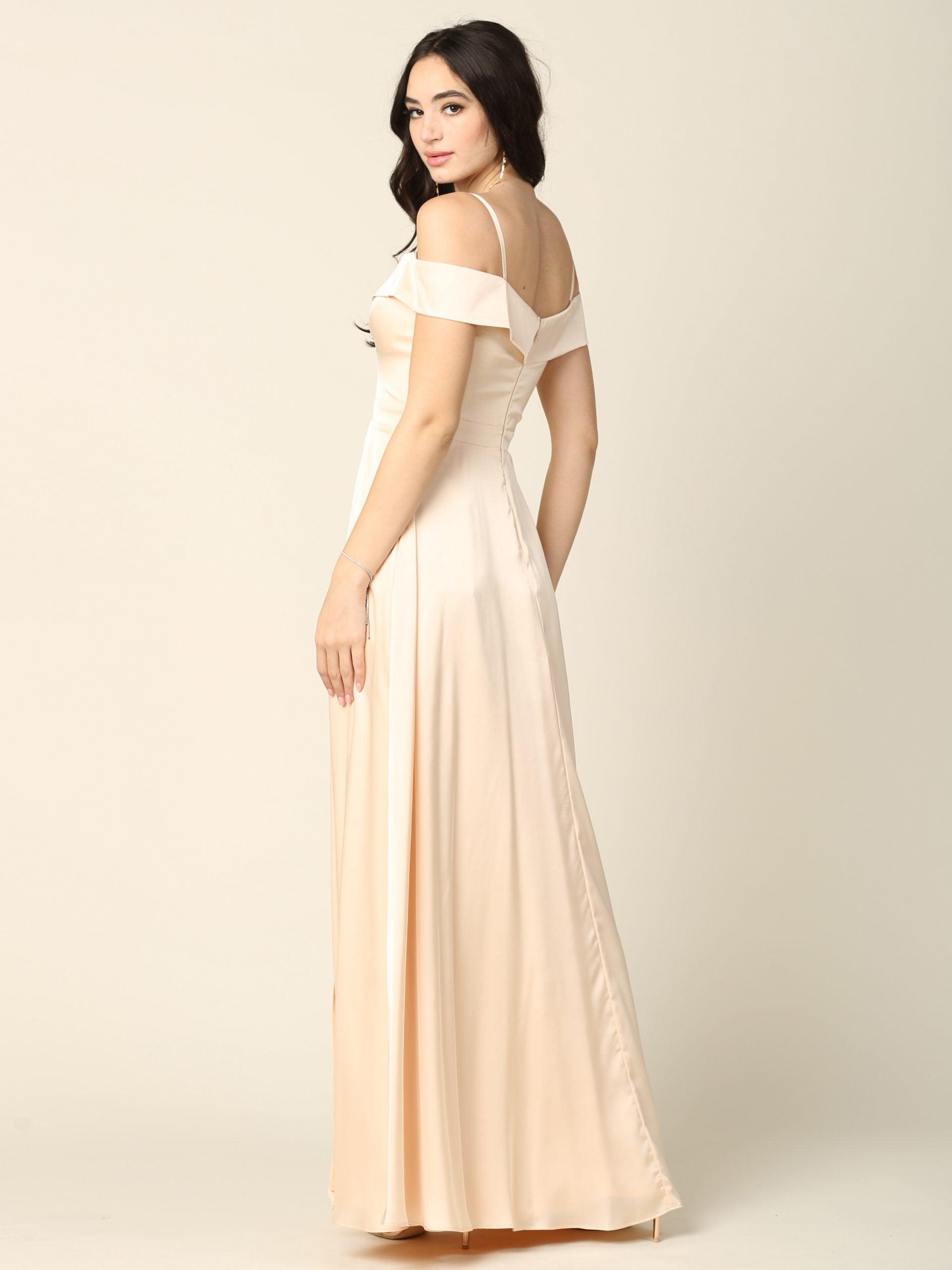 Long Formal Off Shoulder Bridesmaid Dress - Image 2