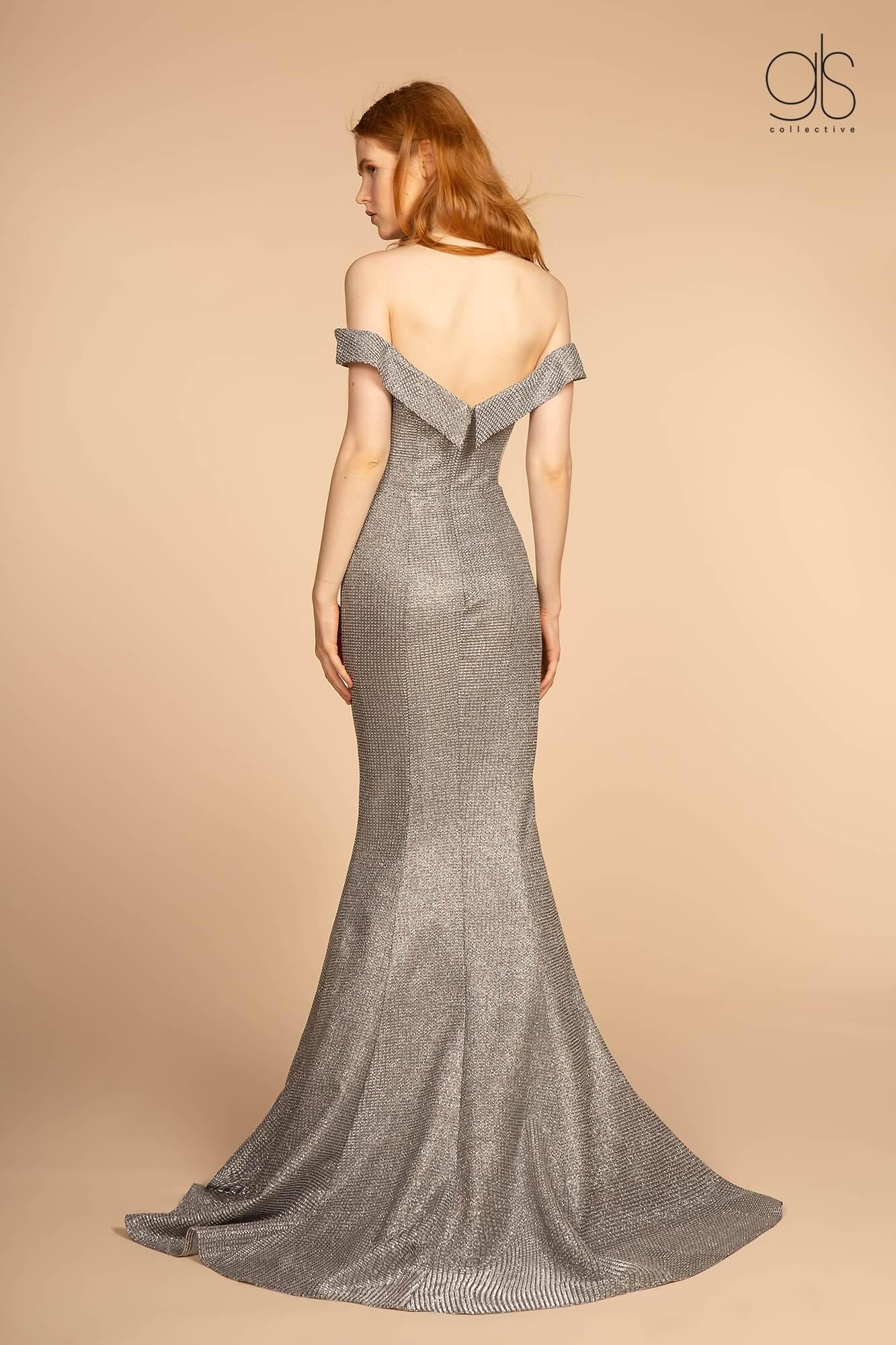 Long Formal Off Shoulder Prom Dress - Image 6