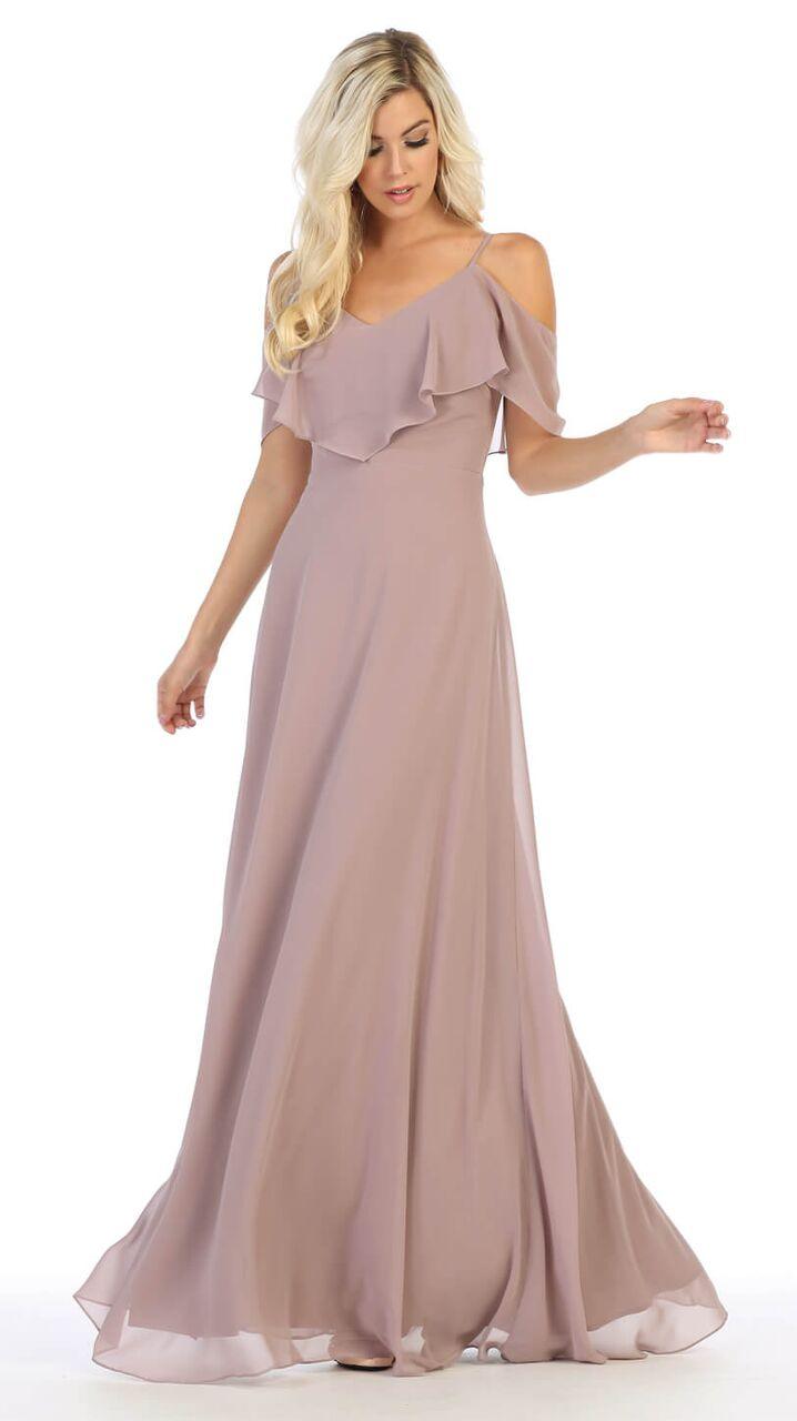 Long Formal Plus Size Bridesmaids Prom Dress