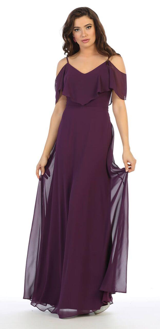 Long Formal Plus Size Bridesmaids Prom Dress - Image 9