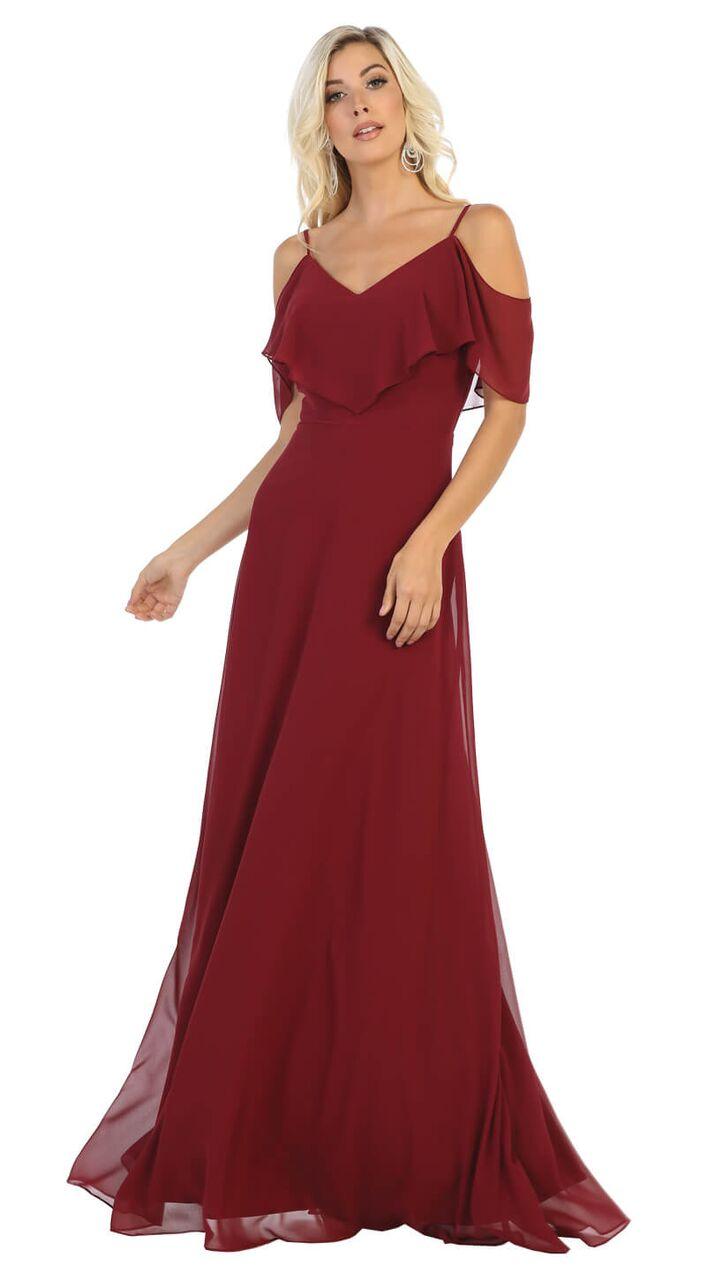 Long Formal Plus Size Bridesmaids Prom Dress - Image 5