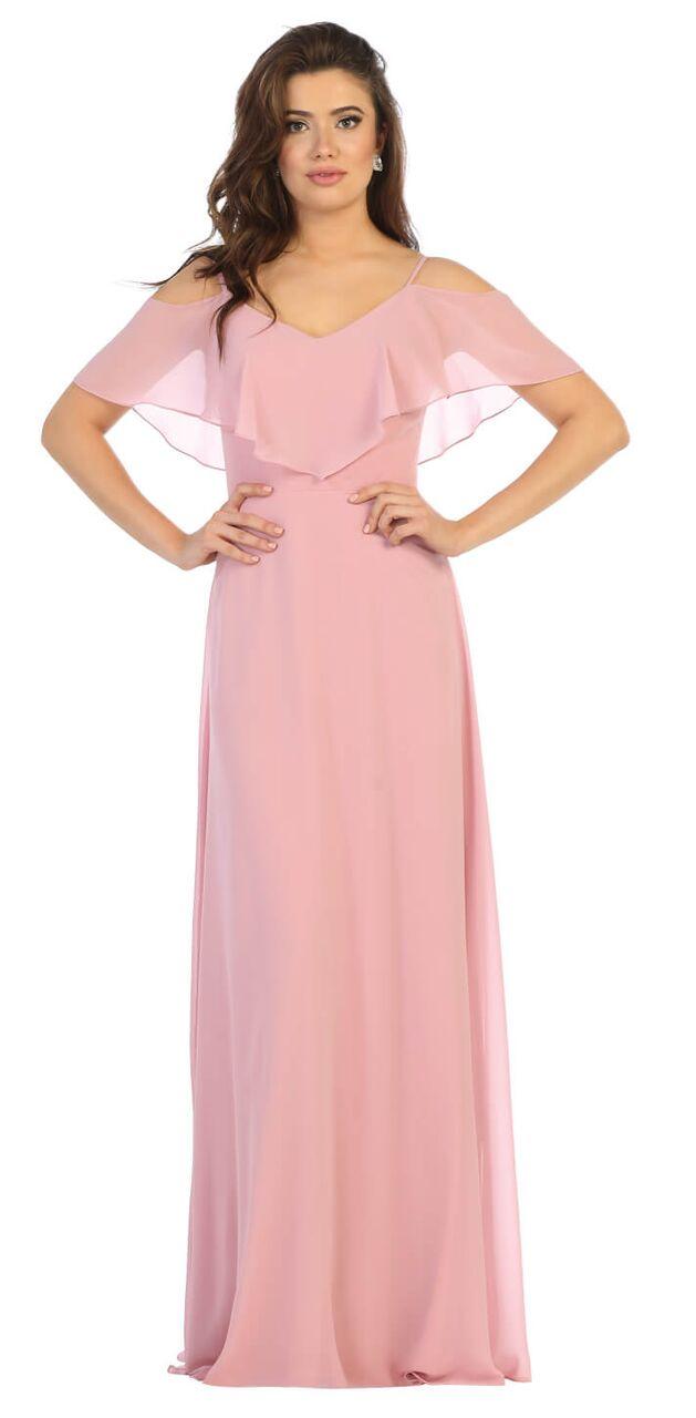 Long Formal Plus Size Bridesmaids Prom Dress - Image 7