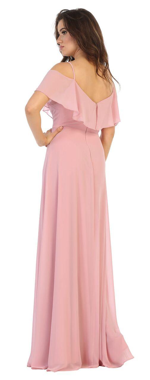 Long Formal Plus Size Bridesmaids Prom Dress - Image 8