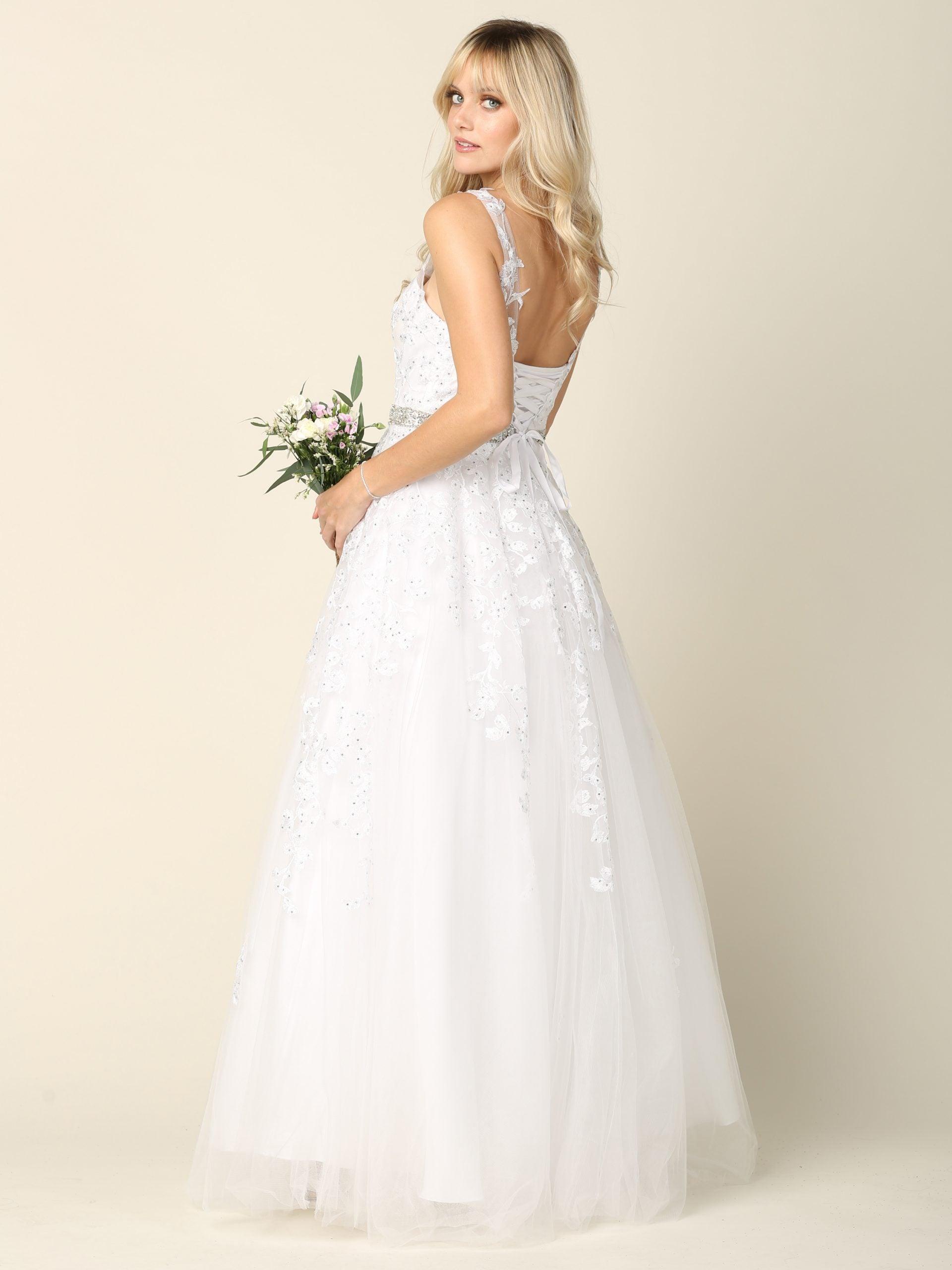 Long Formal Sleeveless Prom Ball Gown - Image 11