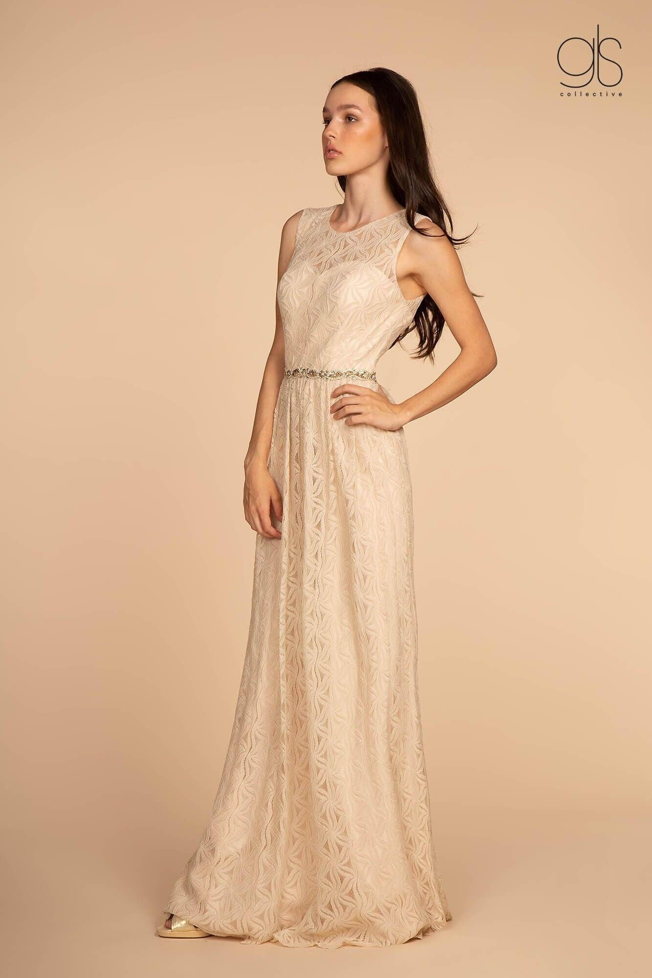 Long Lace Evening Formal Prom Dress - Image 5