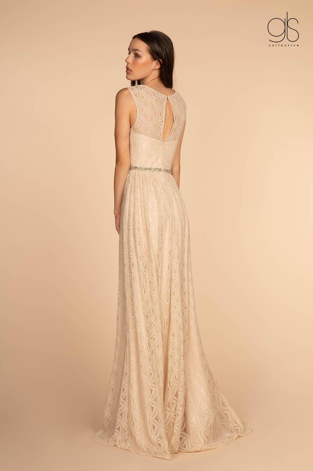 Long Lace Evening Formal Prom Dress - Image 6