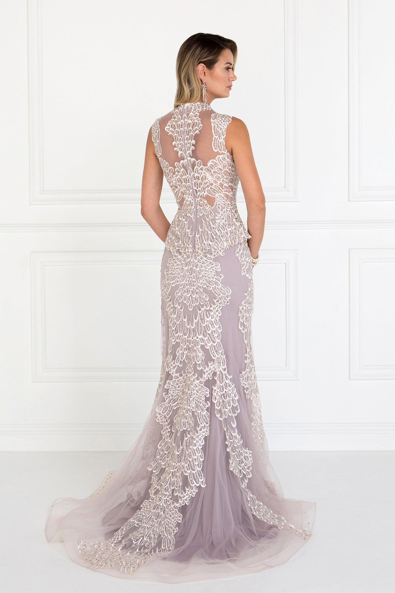 Long Prom Dress All Lace Evening Gown - Image 2