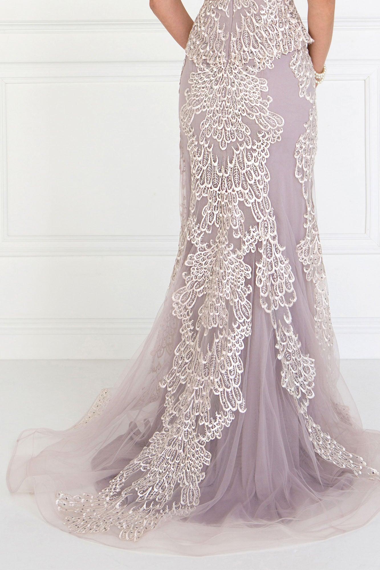Long Prom Dress All Lace Evening Gown - Image 4