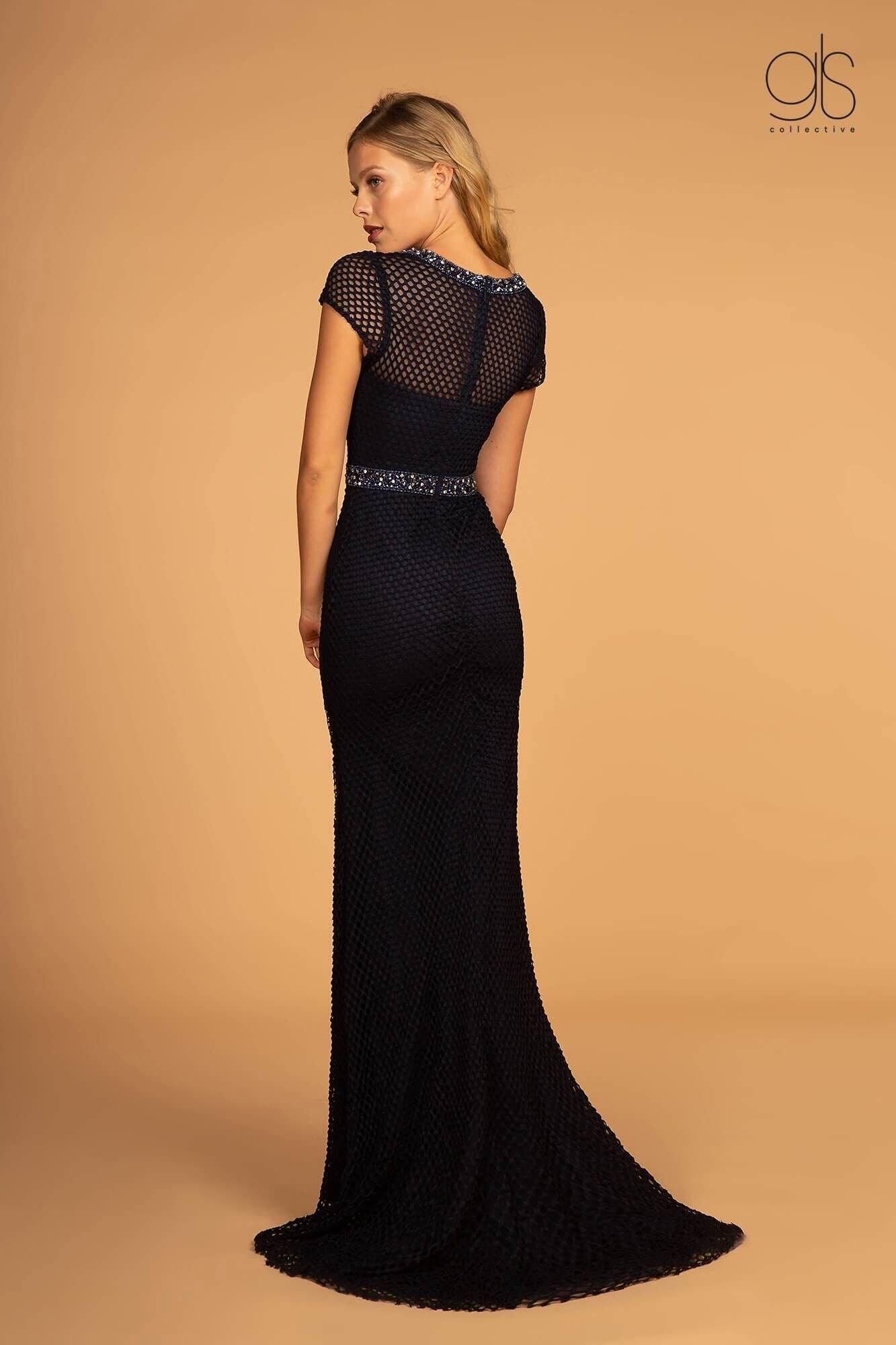 Long Short Sleeve Plus Size Mother ofthe Bride Dress - Image 6