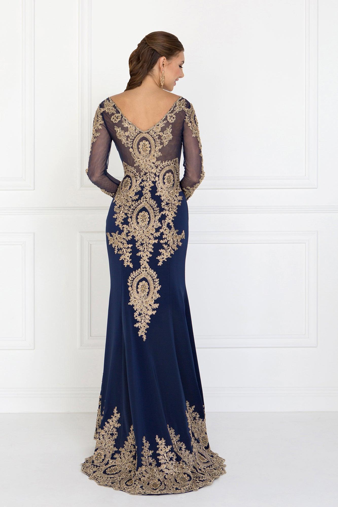Long Sleeve Dress Formal Evening Gown - Image 2