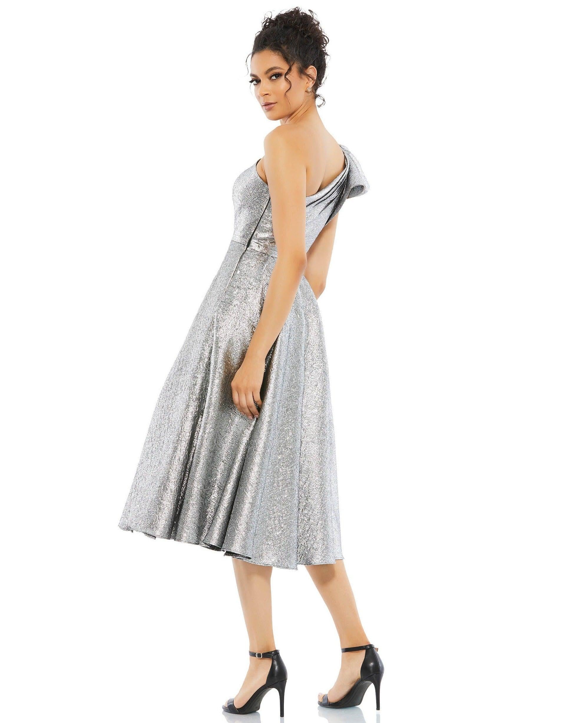 Prom Short One-Shoulder Cocktail Dress by Mac Duggal 67906 - Image 5