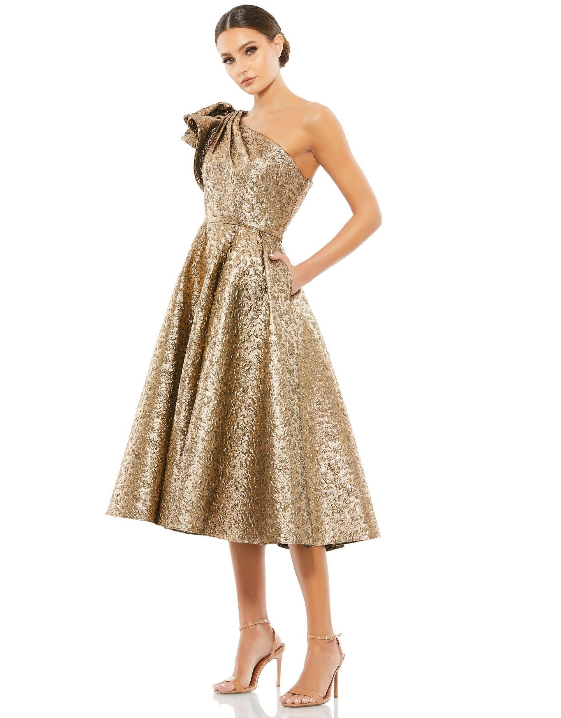 Prom Short One-Shoulder Cocktail Dress by Mac Duggal 67906