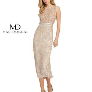 Short Sleeveless Sequins Dress by Mac Duggal A10509