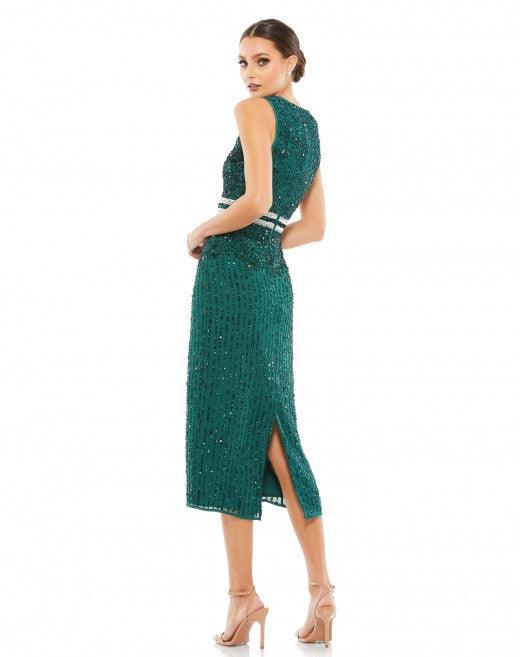 Short Sleeveless Sequins Dress by Mac Duggal A10509 - Image 15