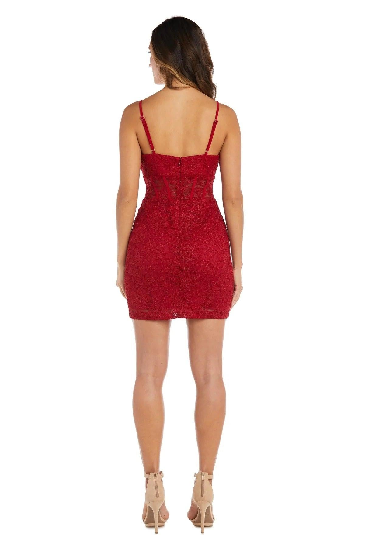 Morgan & Co 12976 Short Cocktail Homecoming Dress - Image 7