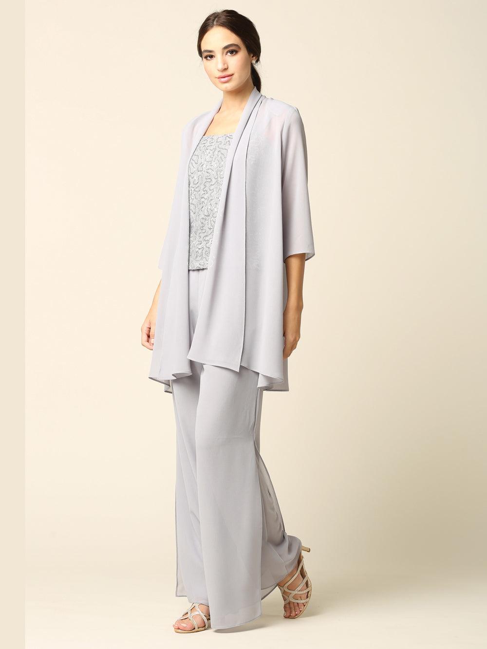 Mother of the Bride Formal Jacket Pant Suit - Image 13