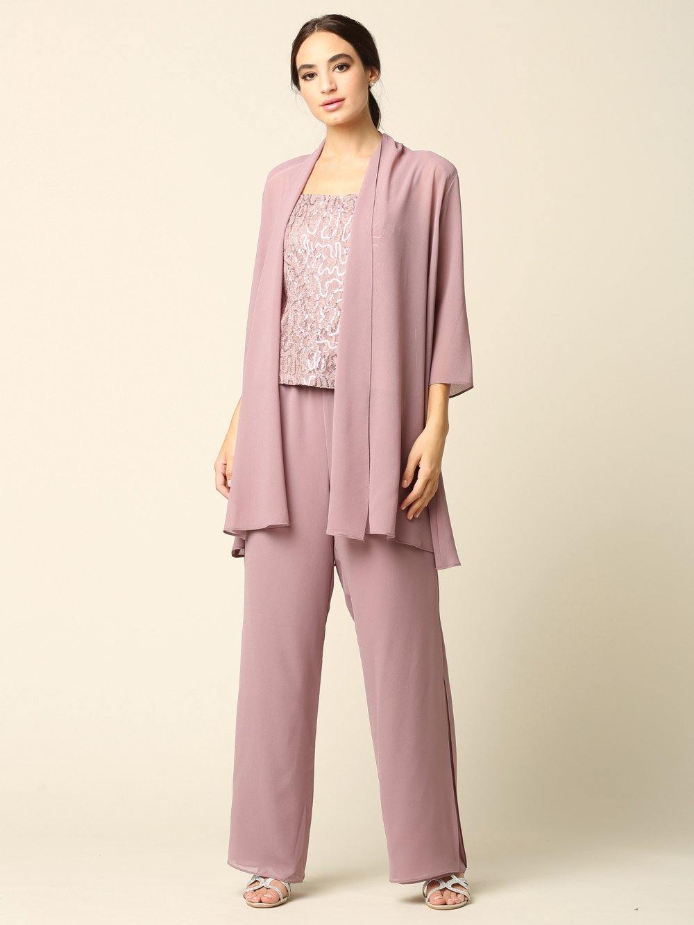 Mother of the Bride Formal Jacket Pant Suit - Image 5