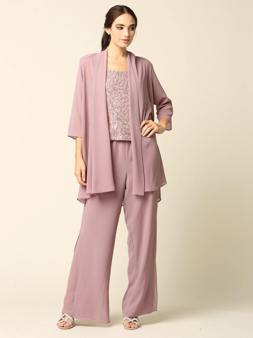 Mother of the Bride Formal Jacket Pant Suit - Image 6