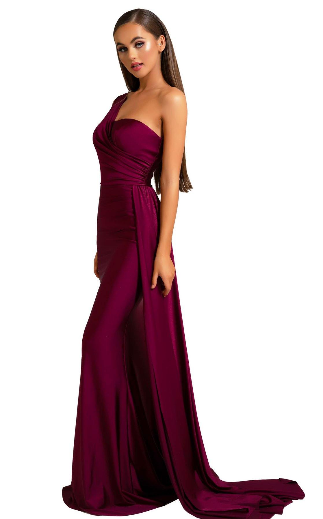 Portia And Scarlett 6321 Long Single Shoulder Prom Dress - Image 16
