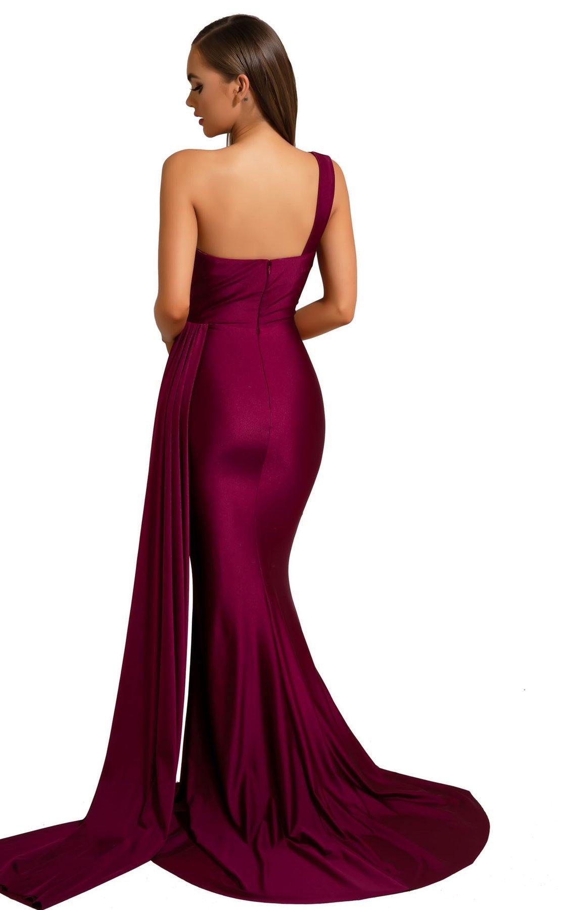 Portia And Scarlett 6321 Long Single Shoulder Prom Dress - Image 17