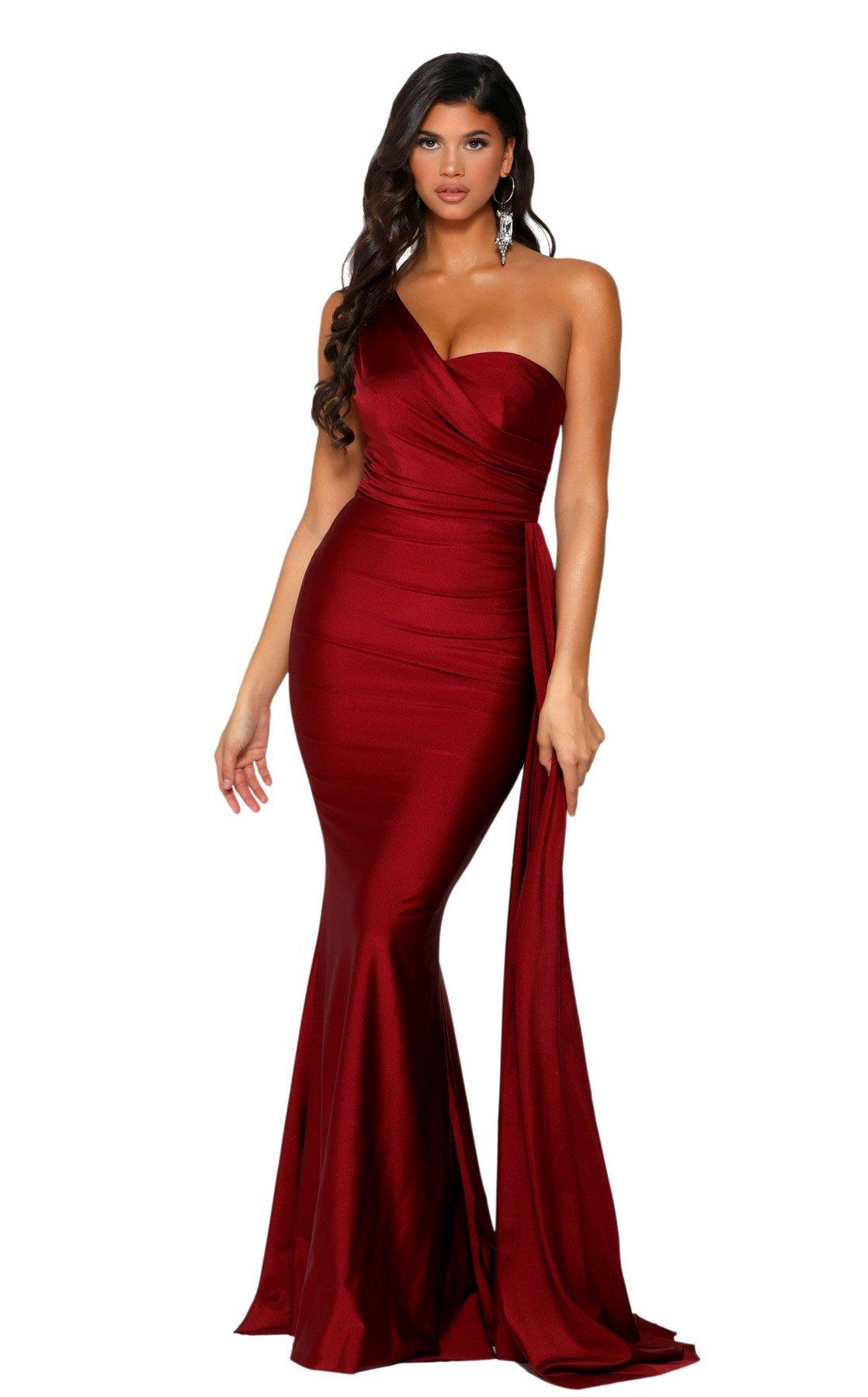 Portia And Scarlett 6321 Long Single Shoulder Prom Dress - Image 3