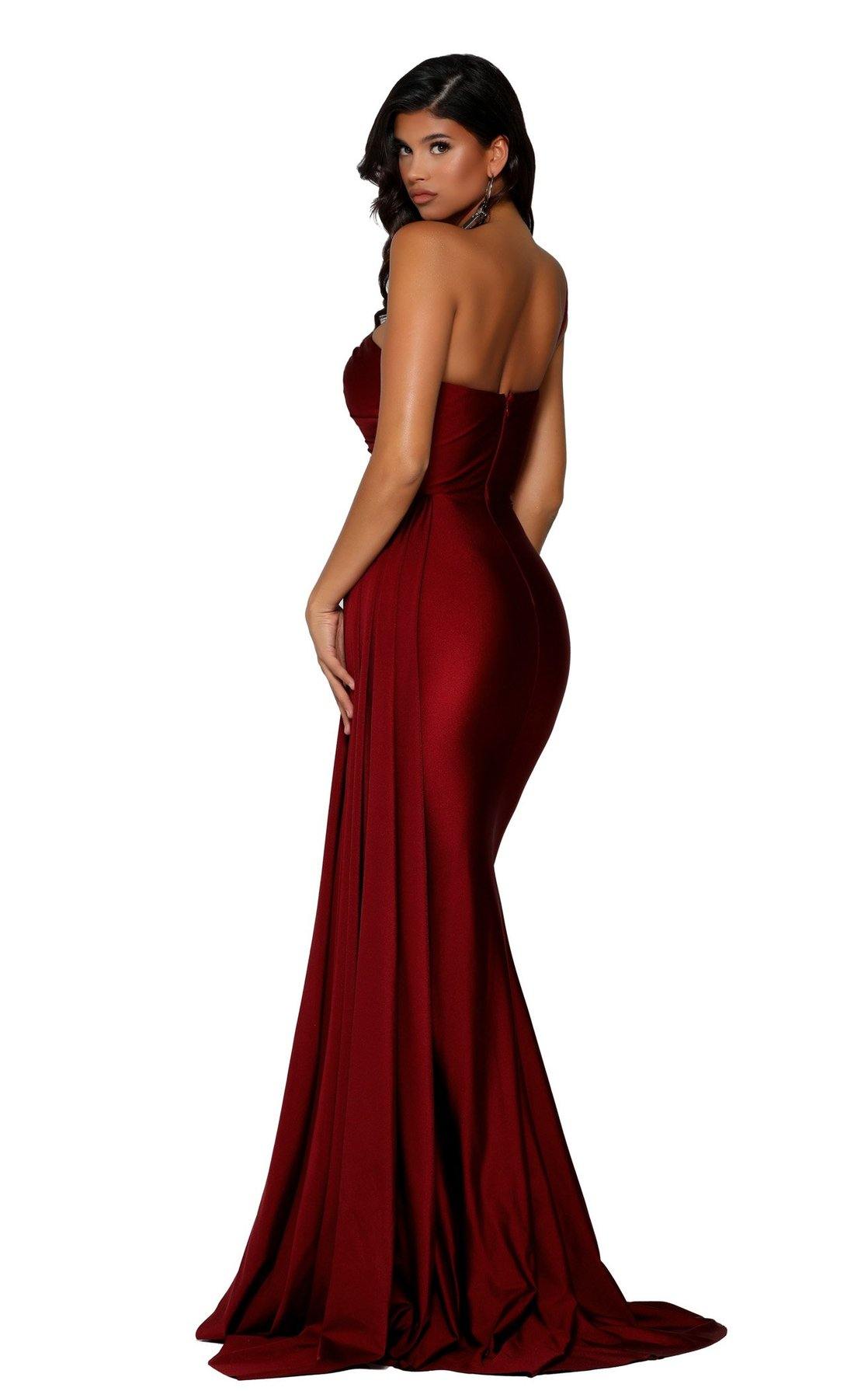 Portia And Scarlett 6321 Long Single Shoulder Prom Dress - Image 5