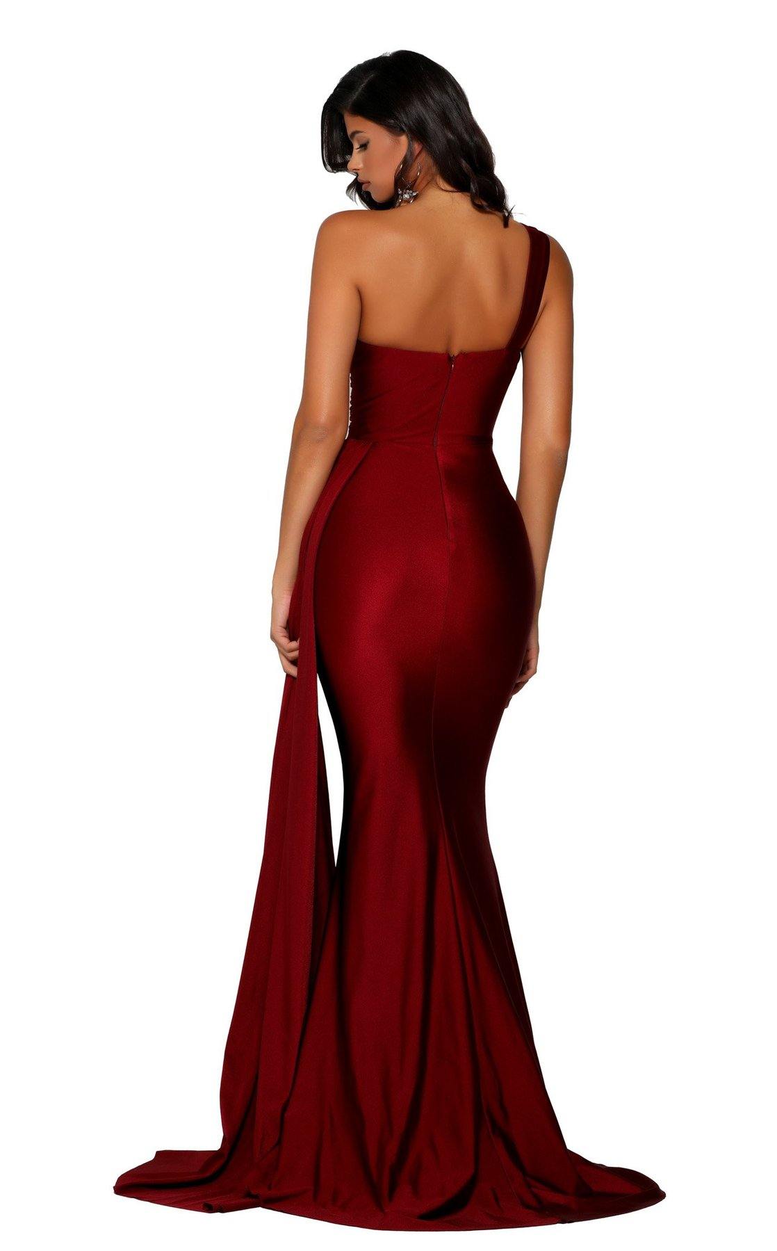 Portia And Scarlett 6321 Long Single Shoulder Prom Dress - Image 2