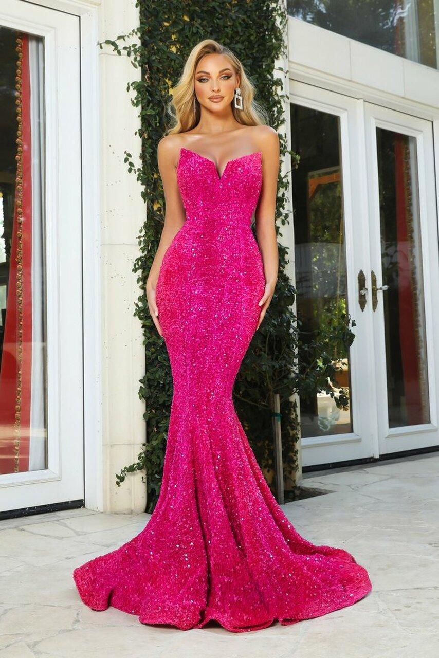 Portia And Scarlett 21208 Strapless Long Prom Dress - Image 3