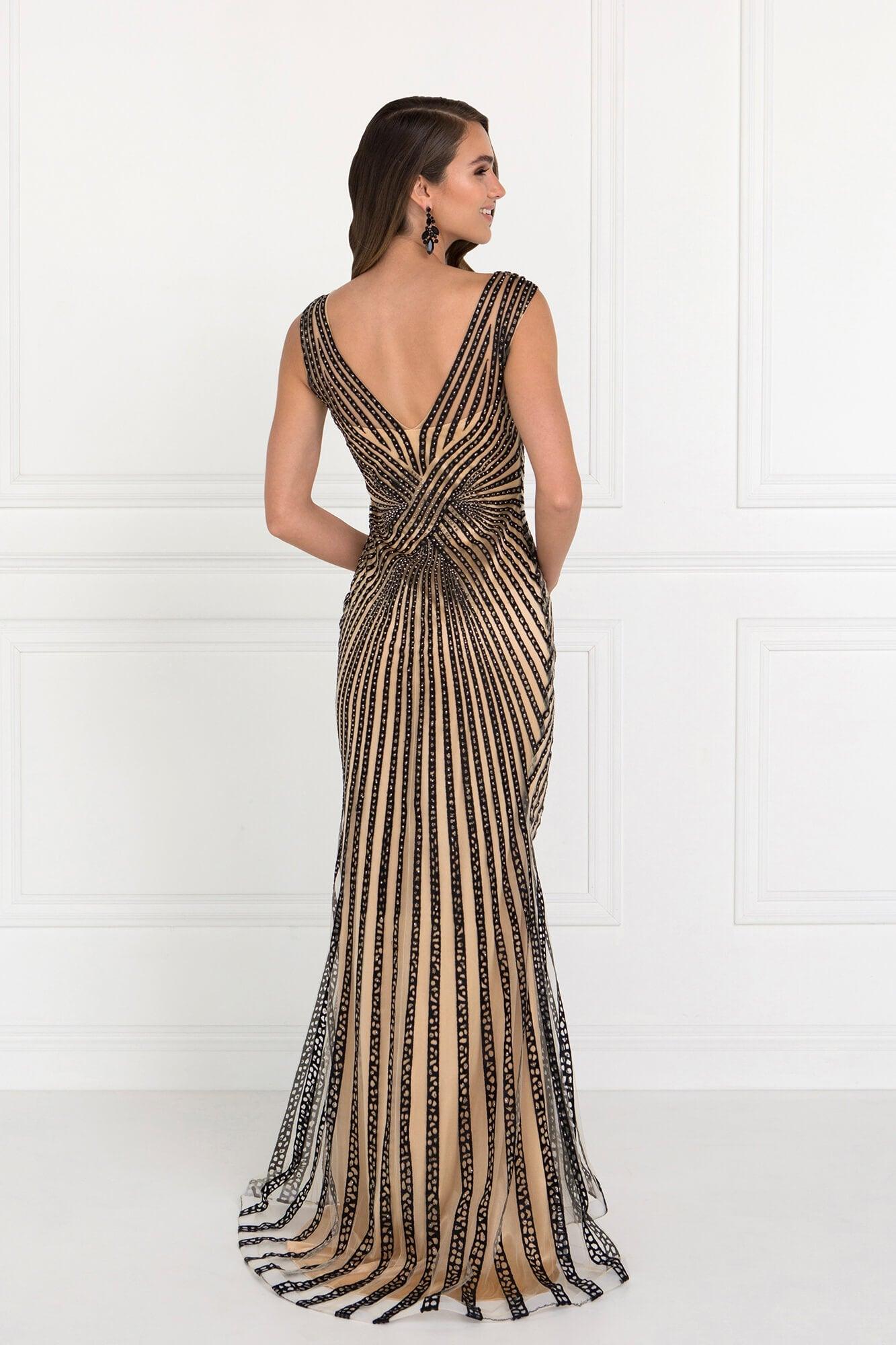 Prom Formal Beaded Dress Evening Gown - Image 2