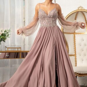 Prom Long Formal Chiffon Evening Dress