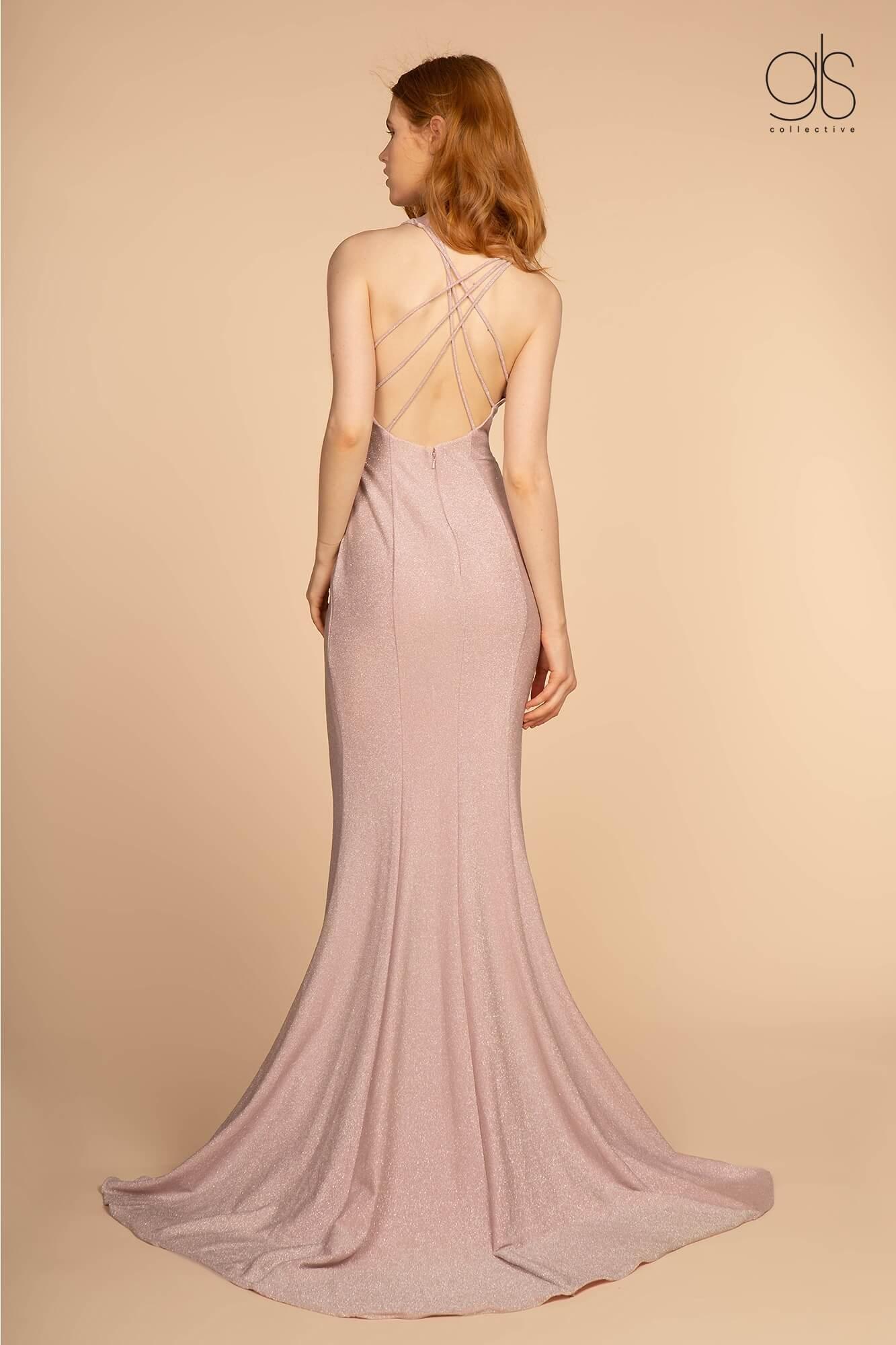 Prom Long Open Back Mermaid Evening Dress - Image 10