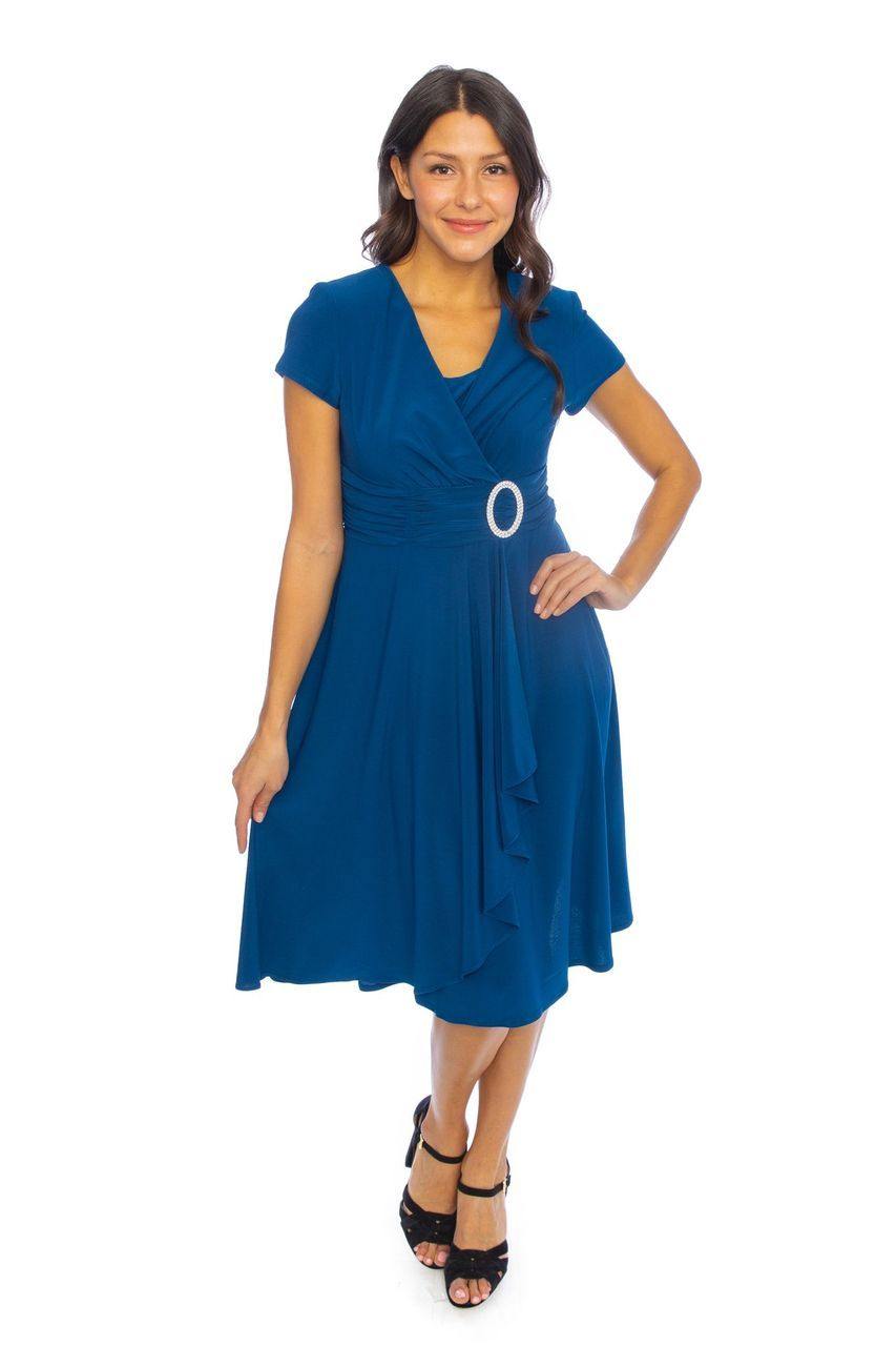 Short Plus Size Dress Black by R&M Richards 1149 - Image 14