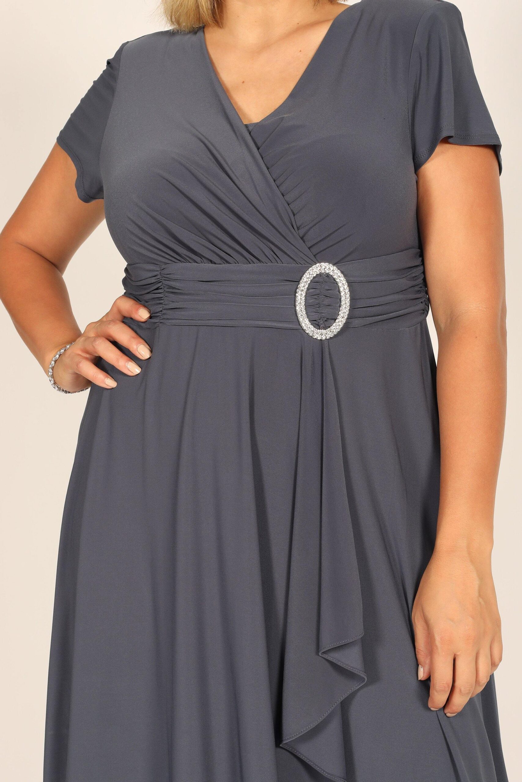 Short Plus Size Dress Black by R&M Richards 1149 - Image 21