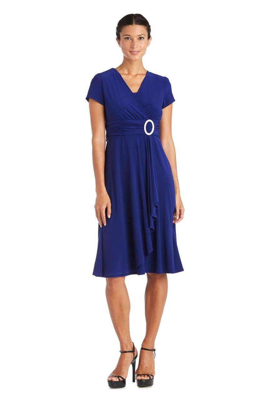 Short Plus Size Dress Black by R&M Richards 1149 - Image 4