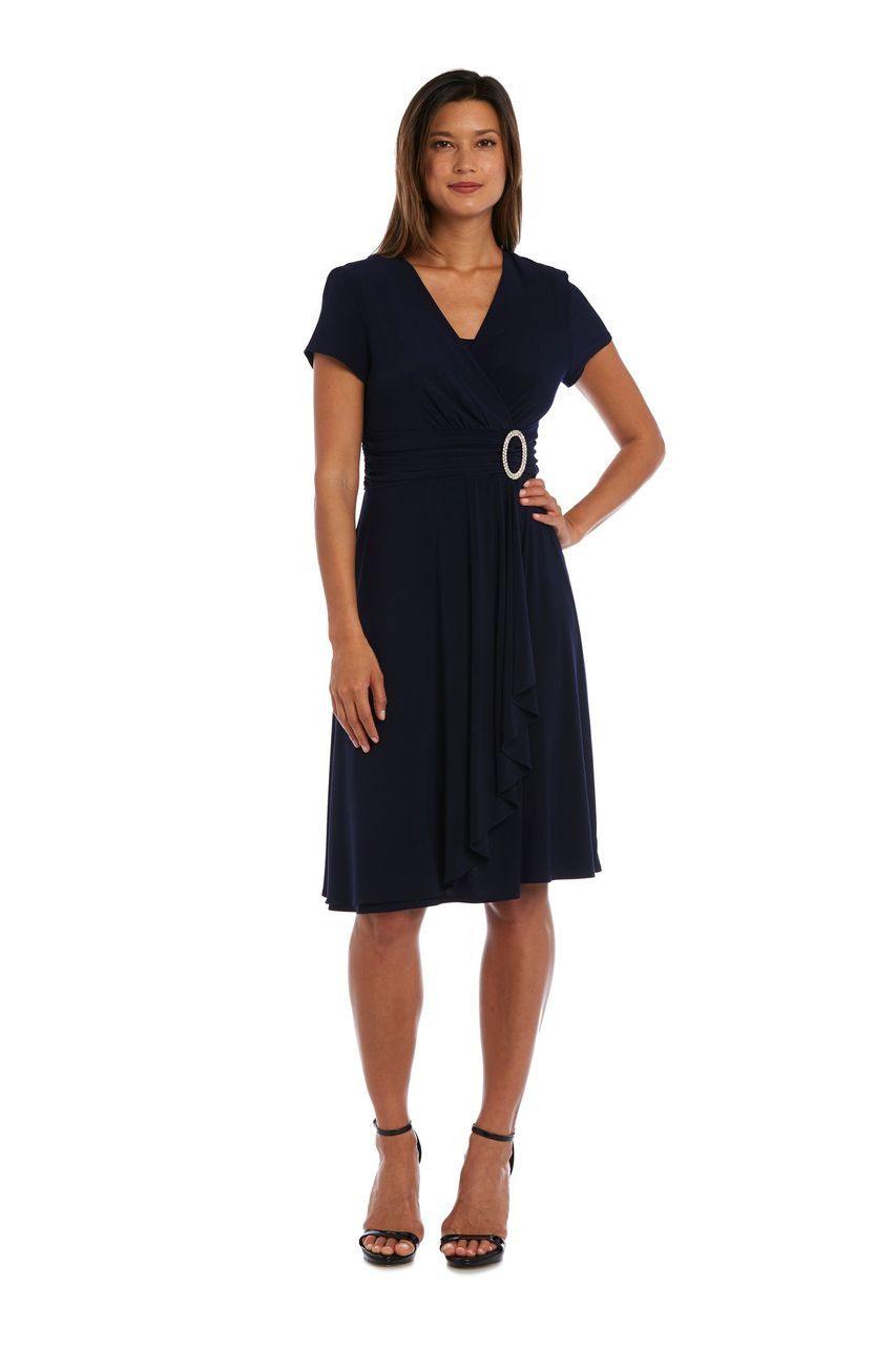 Short Plus Size Dress Black by R&M Richards 1149 - Image 11