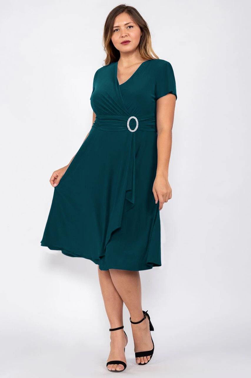 Short Plus Size Dress Mother of the Bride R&M Richards 1149W - Image 10