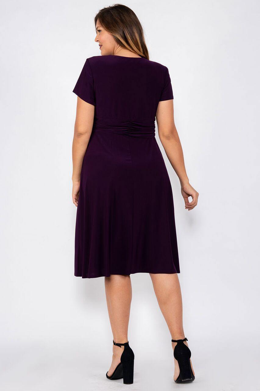Short Plus Size Dress Mother of the Bride R&M Richards 1149W - Image 4