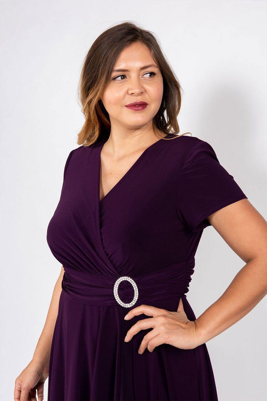 Short Plus Size Dress Mother of the Bride R&M Richards 1149W - Image 5