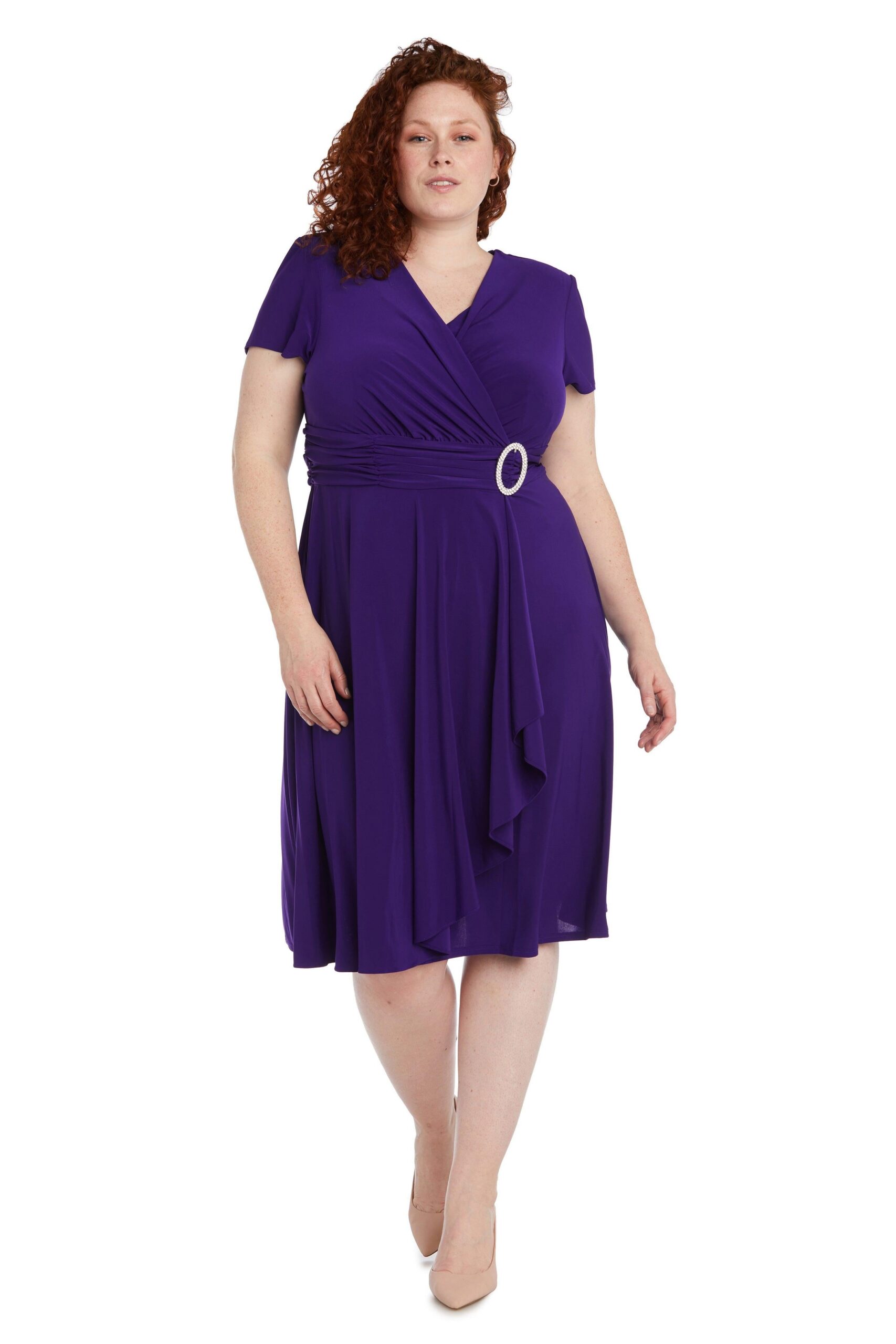 Short Plus Size Dress Mother of the Bride R&M Richards 1149W - Image 19