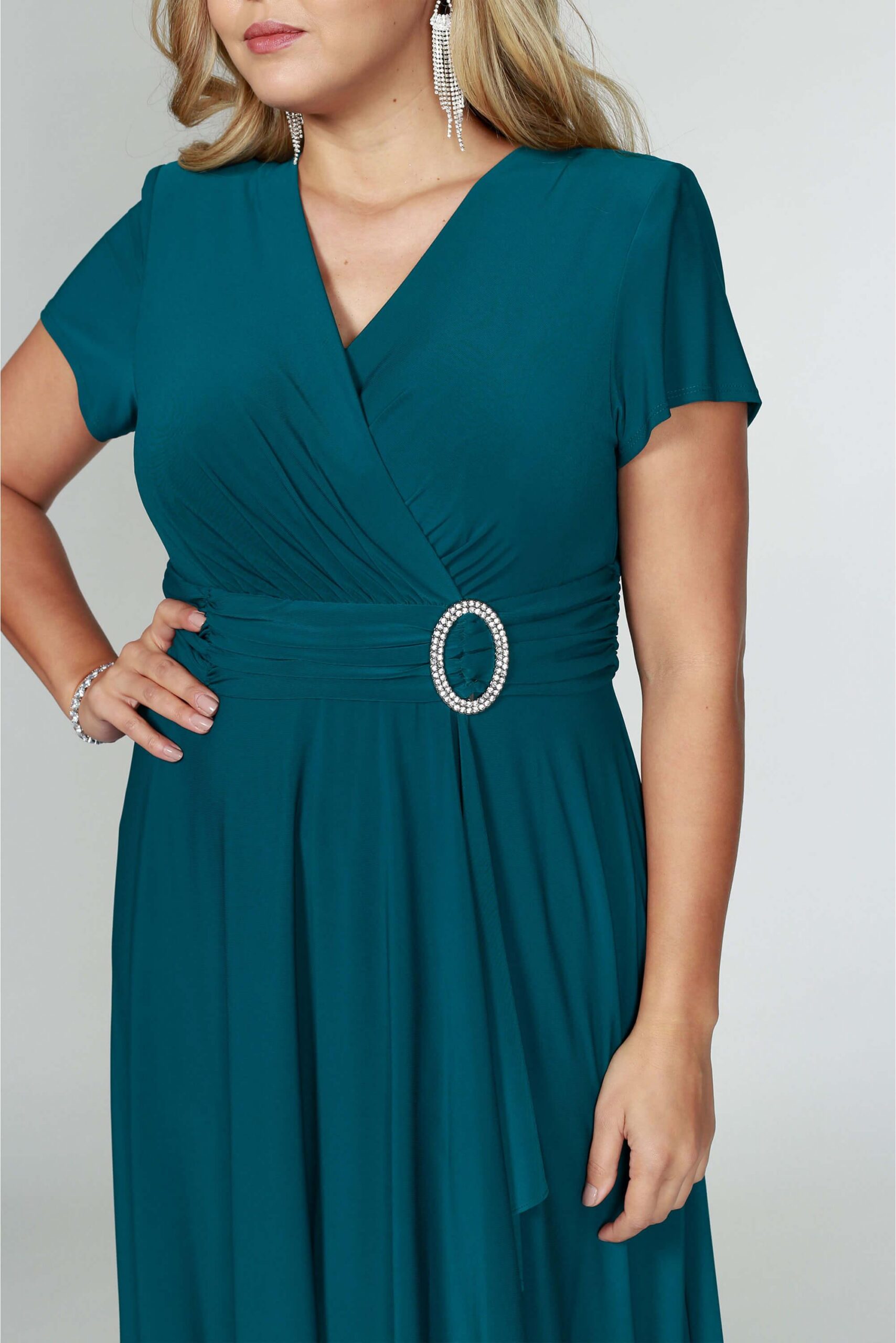 Short Plus Size Dress Mother of the Bride R&M Richards 1149W - Image 9